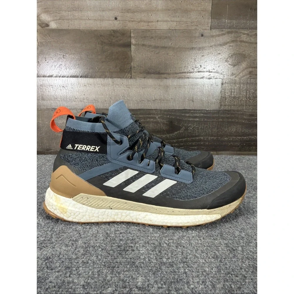 Adidas Terrex Free Hiker 2.0 GTX Hiking Boots Trail Shoes Mens Size 13 Blue